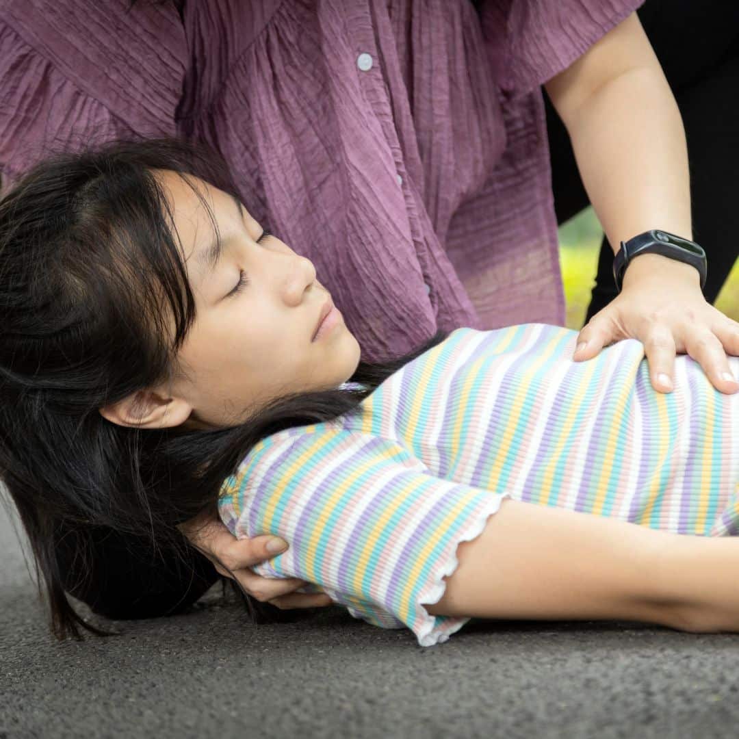 woman on the ground