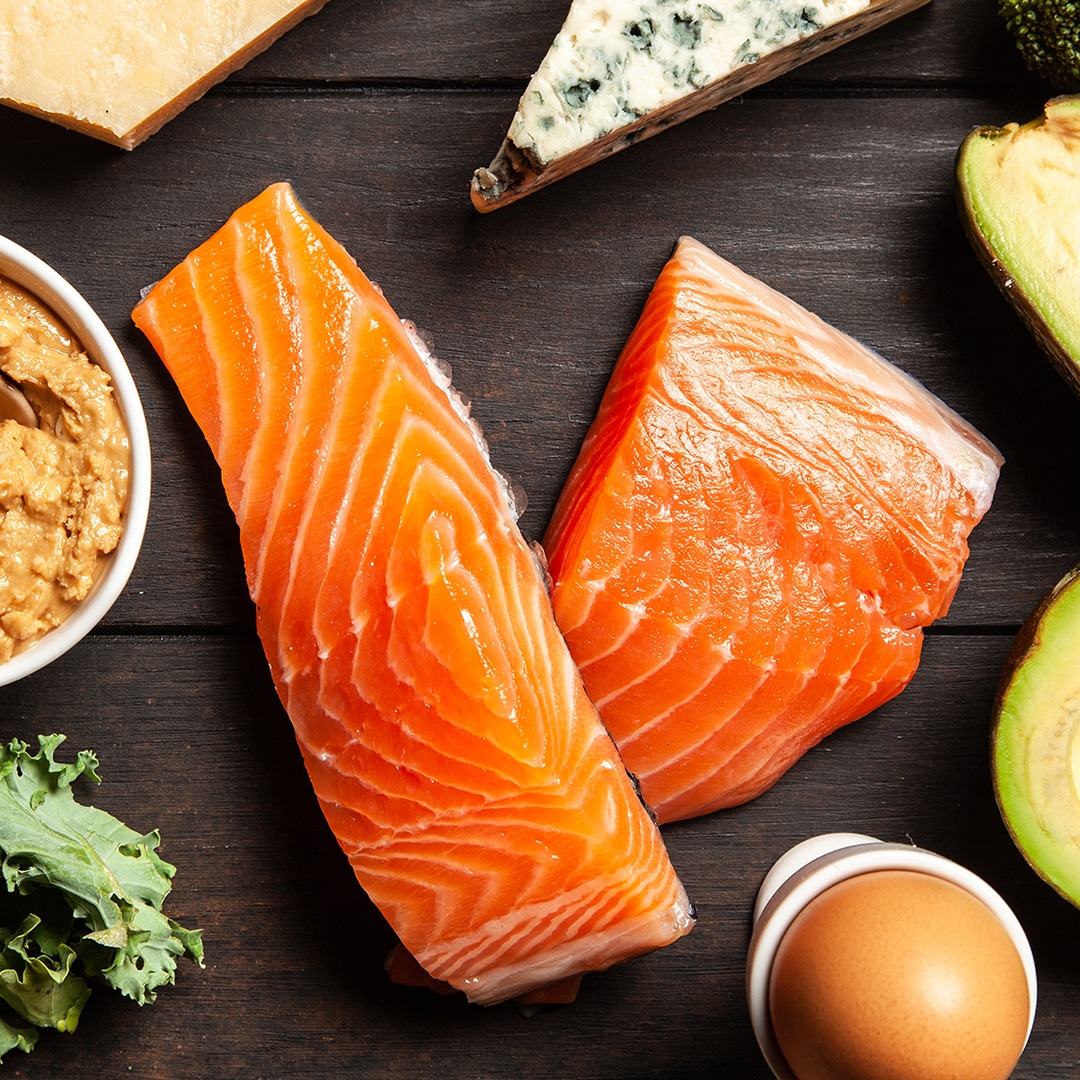 Salmon and other keto food