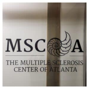 Multiple Sclerosis Center of Atlanta door sign